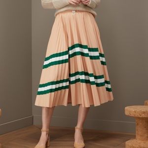 Valentino Drawstring Waist A Line Maxi Skirt  L M